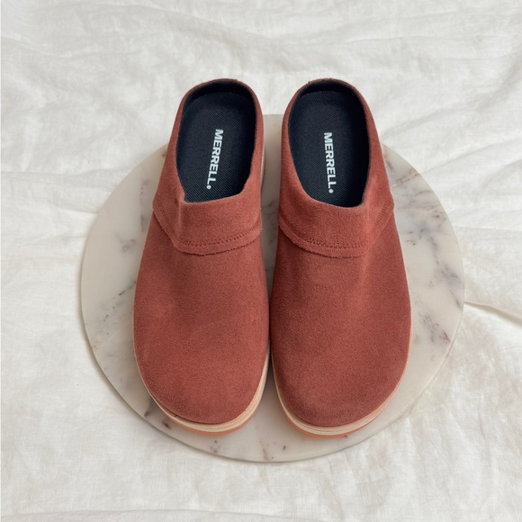 Merrell Juno Suede Clogs Size 10 In Merlot Casual Classic Comfort - Picture 2 of 10